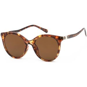#94 Round Cat Eye with Bling Sunglasses - Tortoise